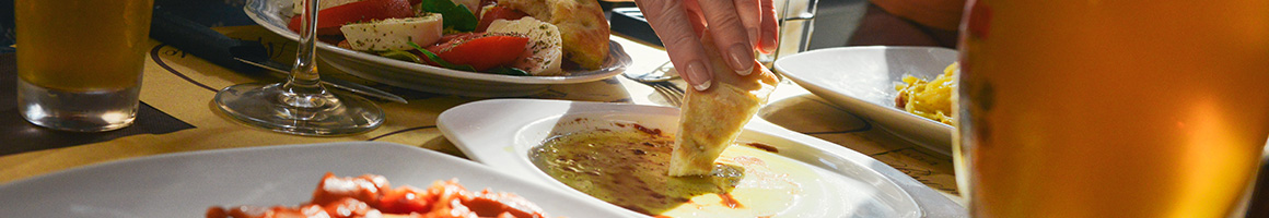 Eating Greek Mediterranean at Loi Estiatorio restaurant in New York, NY.